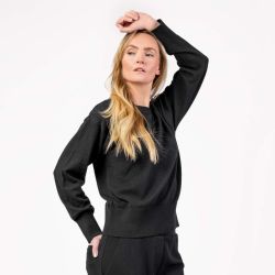 Pullover en tricot fin "UNDINE" – Coton bio et laine