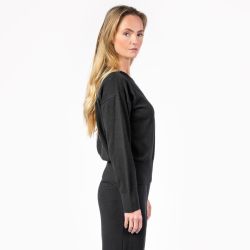 Pullover en tricot fin "UNDINE" – Coton bio et laine