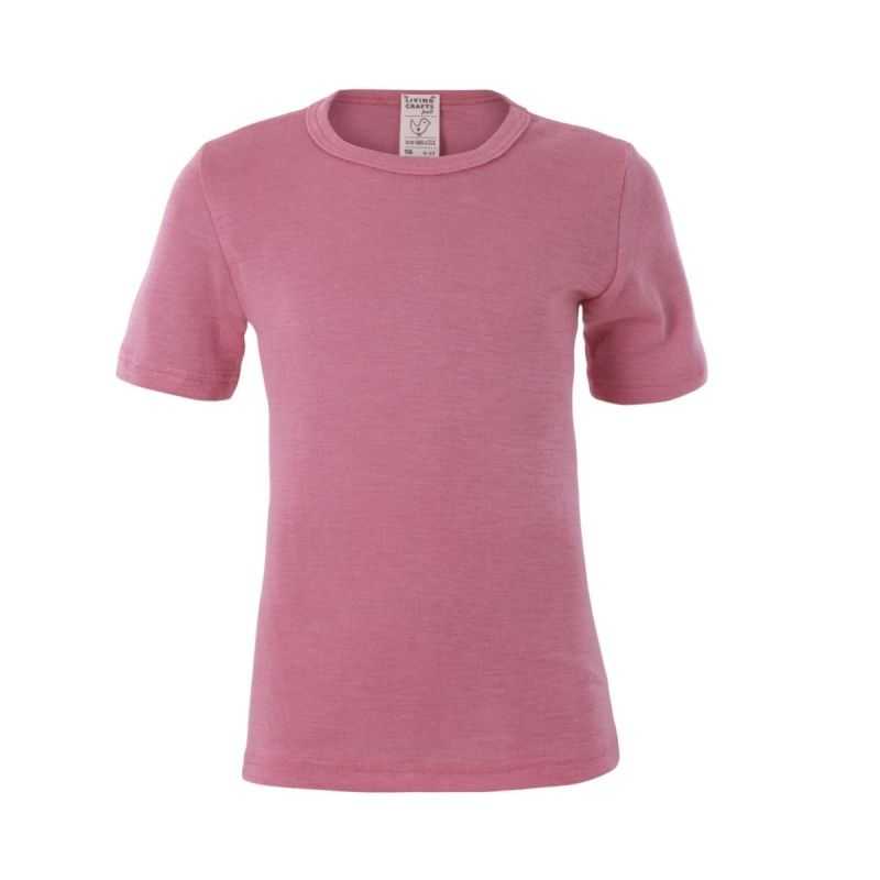 T-shirt enfant thermorégulateur en laine bio et soie