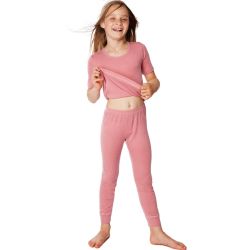 Caleçon long enfant thermorégulateur en laine bio et soie