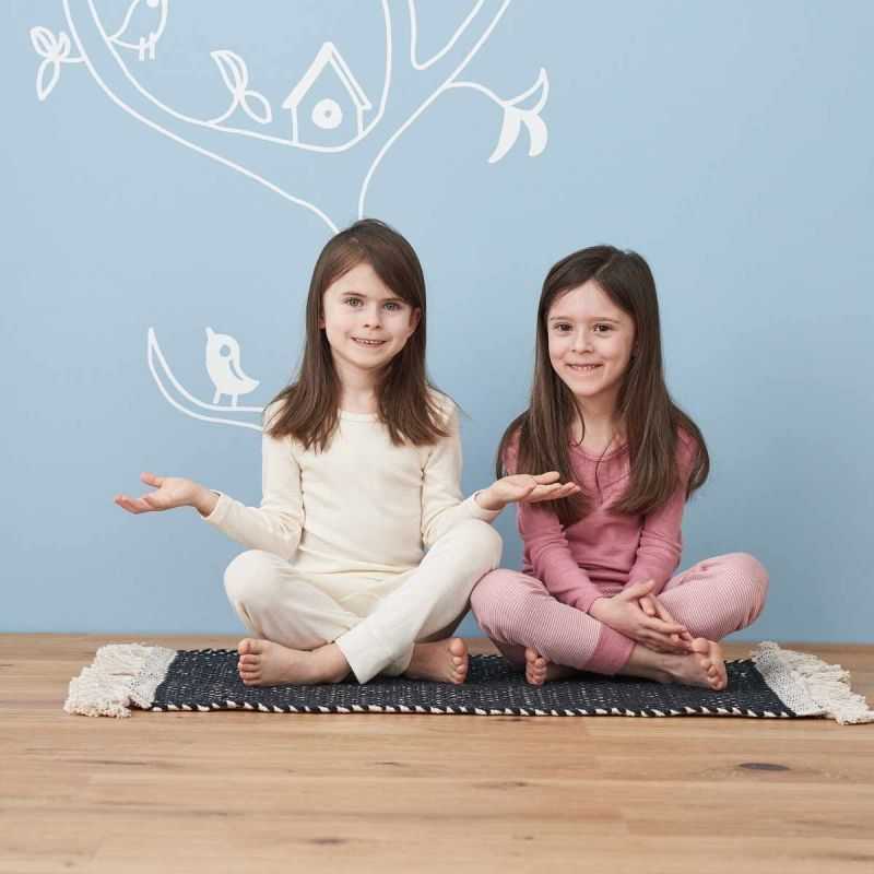 Caleçon long enfant thermorégulateur en laine bio et soie