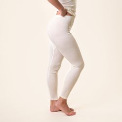 Caleçon long "FENJA" - Laine bio & Soie - Nature