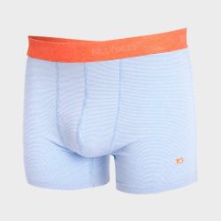 Boxer "BLUE STRIPES" rayé BILLYBELT - 95% Coton bio - GOTS