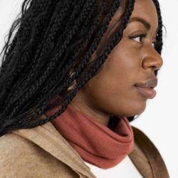 Tour de cou infini - Laine vierge bio & Soie