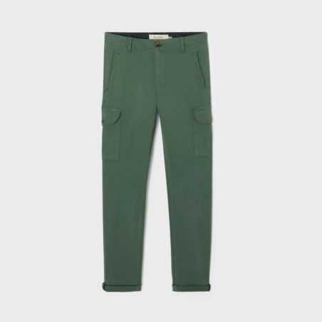 Pantalon cargo coupe droite - Coton bio