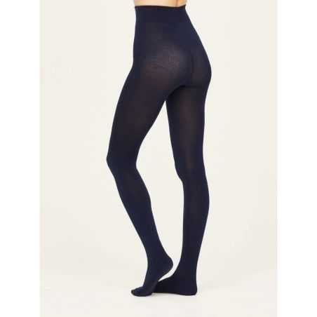 Collants unis essentiels en viscose de bambou – Bleu Marine