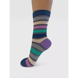 Chaussettes multi-rayures colorées - Viscose de bambou