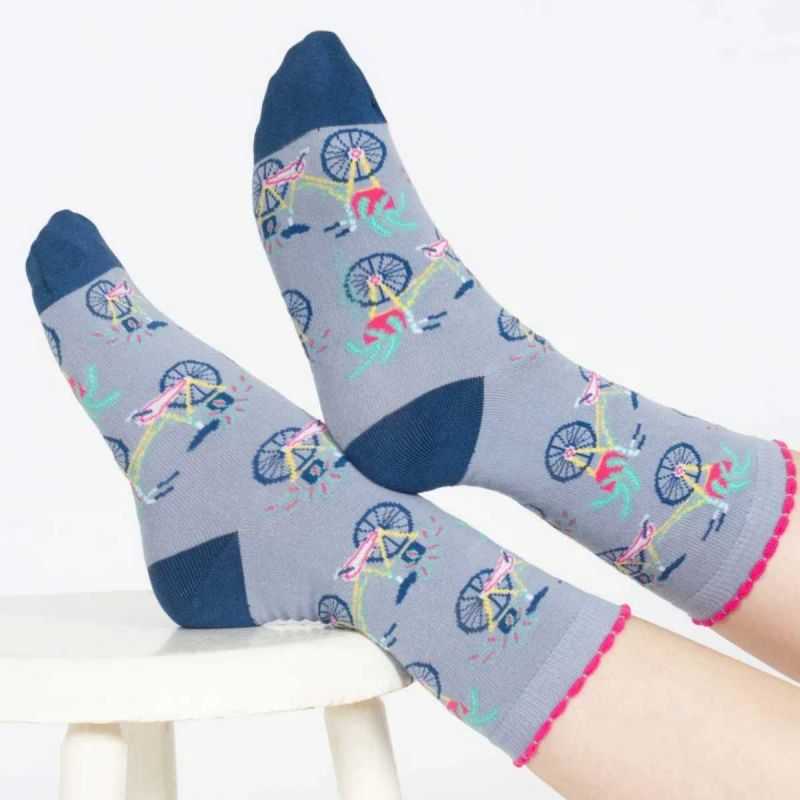 Chaussettes "VELO" femme - Viscose de bambou