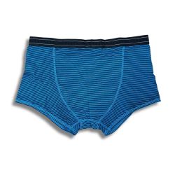 Boxer rayé en viscose de bambou et coton bio