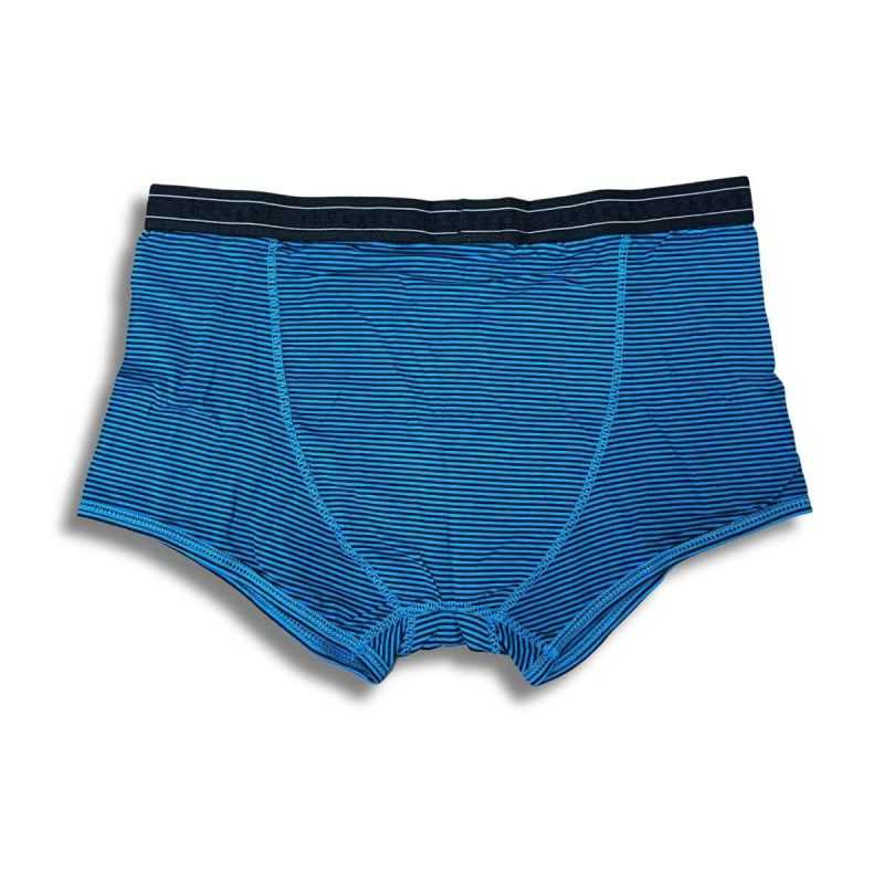 Boxer rayé en viscose de bambou et coton bio