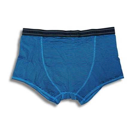 Boxer rayé en viscose de bambou et coton bio