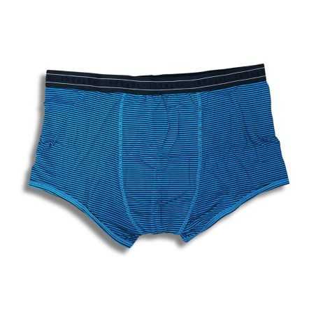 Boxer rayé en viscose de bambou et coton bio