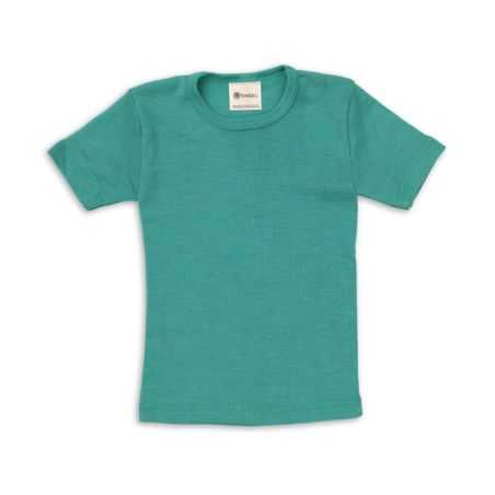 T-shirt enfant manches courtes - Laine mérinos bio et soie