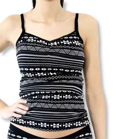 Top débardeur à bretelles "AZTEC" - Coton bio GOTS