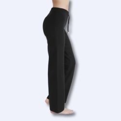 Pantalon de yoga fluide à taille côtelée – 100% coton bio