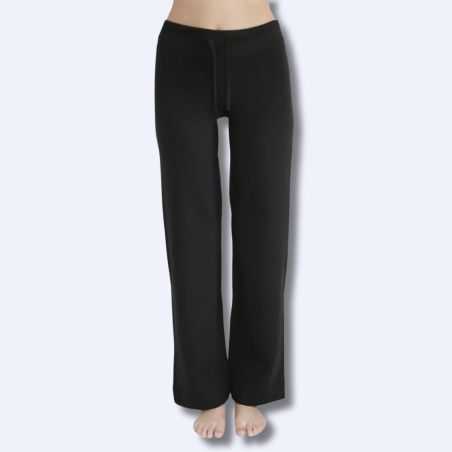 Pantalon de yoga fluide à taille côtelée – 100% coton bio