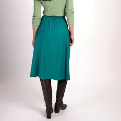 Jupe midi fluide - 100% viscose EcoVero™