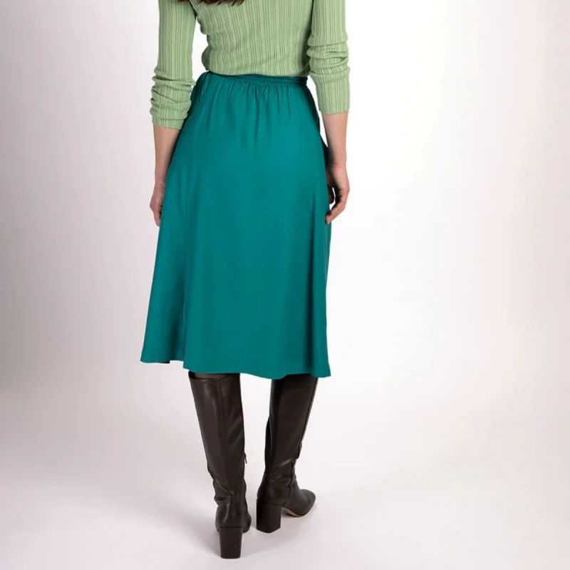 Jupe midi fluide - 100% viscose EcoVero™