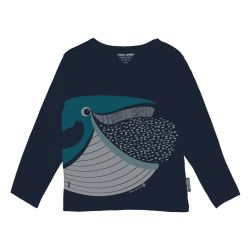 T-shirt manches longues "BALEINE" - 100% coton bio