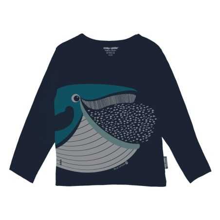 T-shirt manches longues "BALEINE" - 100% coton bio