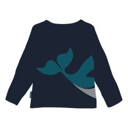 T-shirt manches longues "BALEINE" - 100% coton bio