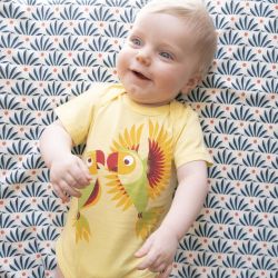 Body bébé manches courtes "PERRUCHE" - 100% coton bio