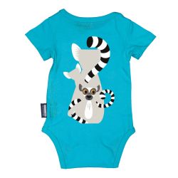 Body bébé manches courtes "LÉMURIEN" - 100% coton bio