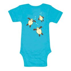 Body bébé manches courtes "TORTUE" - 100% coton bio