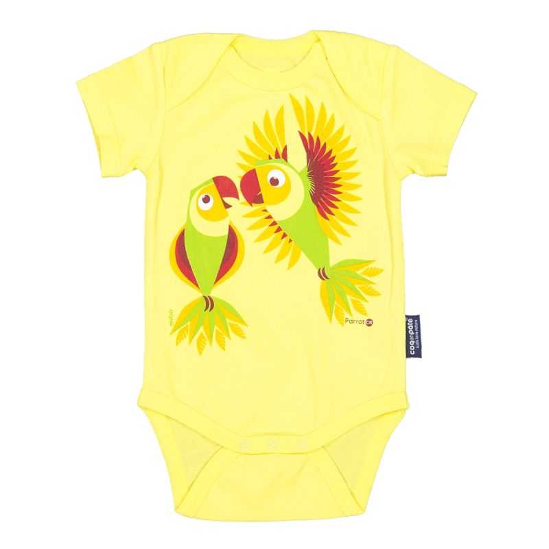 Body bébé manches courtes "PERRUCHE" - 100% coton bio