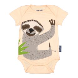 Body bébé manches courtes "PARESSEUX" en coton bio