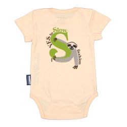 Body bébé manches courtes "PARESSEUX" - 100% coton bio