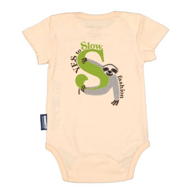 Body bébé manches courtes "PARESSEUX" - 100% coton bio