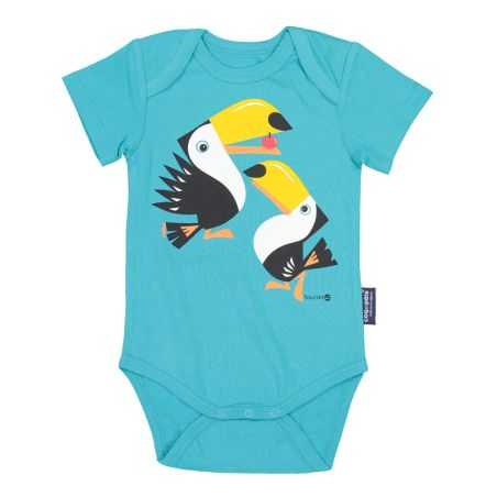 Body bébé manches courtes "TOUCAN" en coton bio