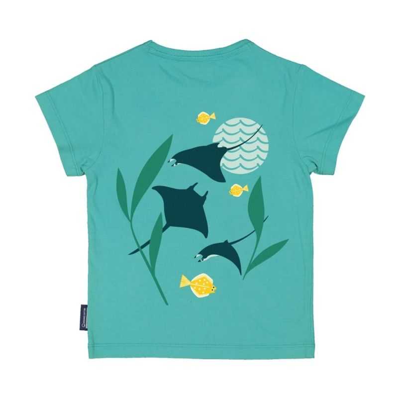 T-shirt manches courtes "RAIE MANTA" - 100% Coton bio