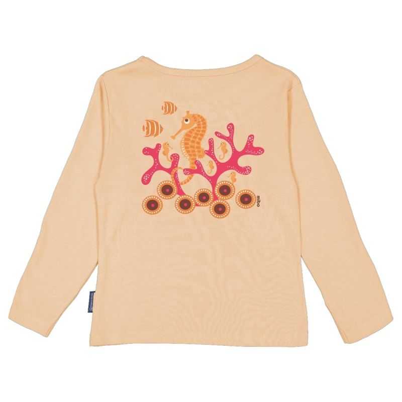 T-shirt manches longues "HIPPOCAMPE" - 100% Coton bio