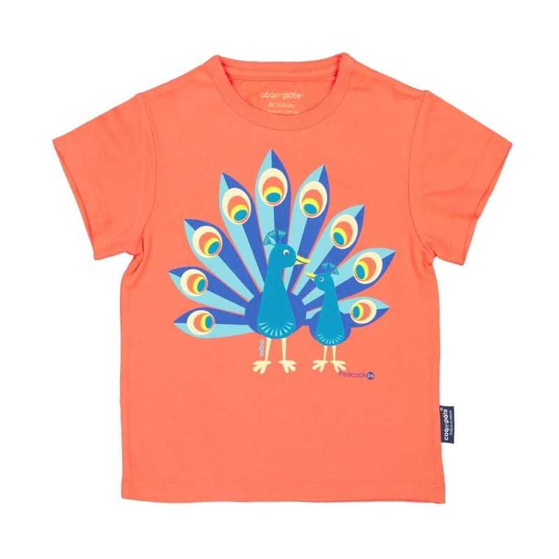 T-shirt manches courtes "PAON" - 100% Coton bio