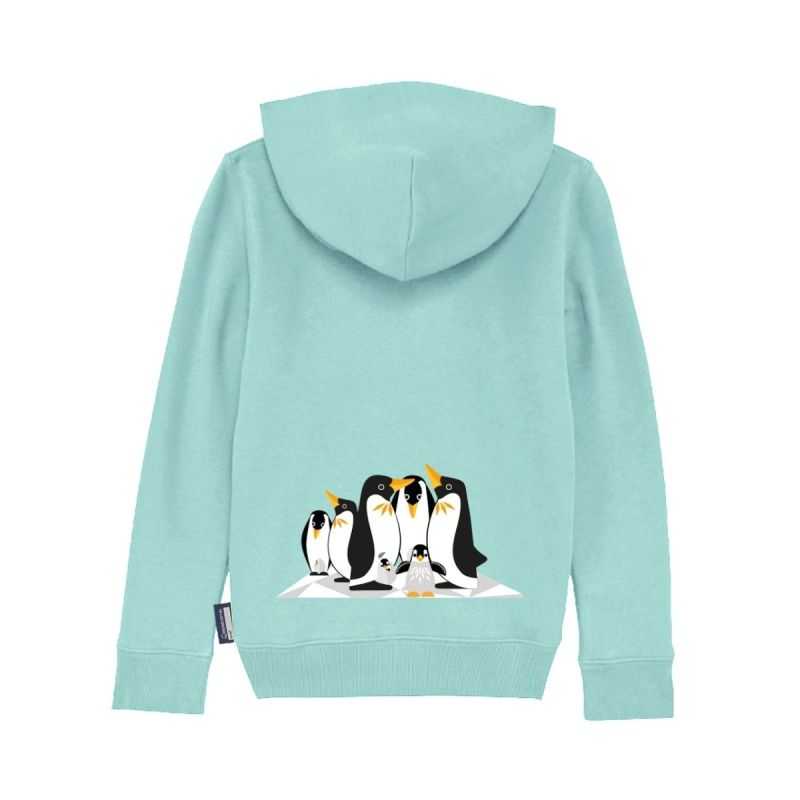 Sweat à capuche "PINGOUIN" - Coton bio