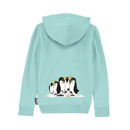Sweat à capuche "PINGOUIN" - Coton bio