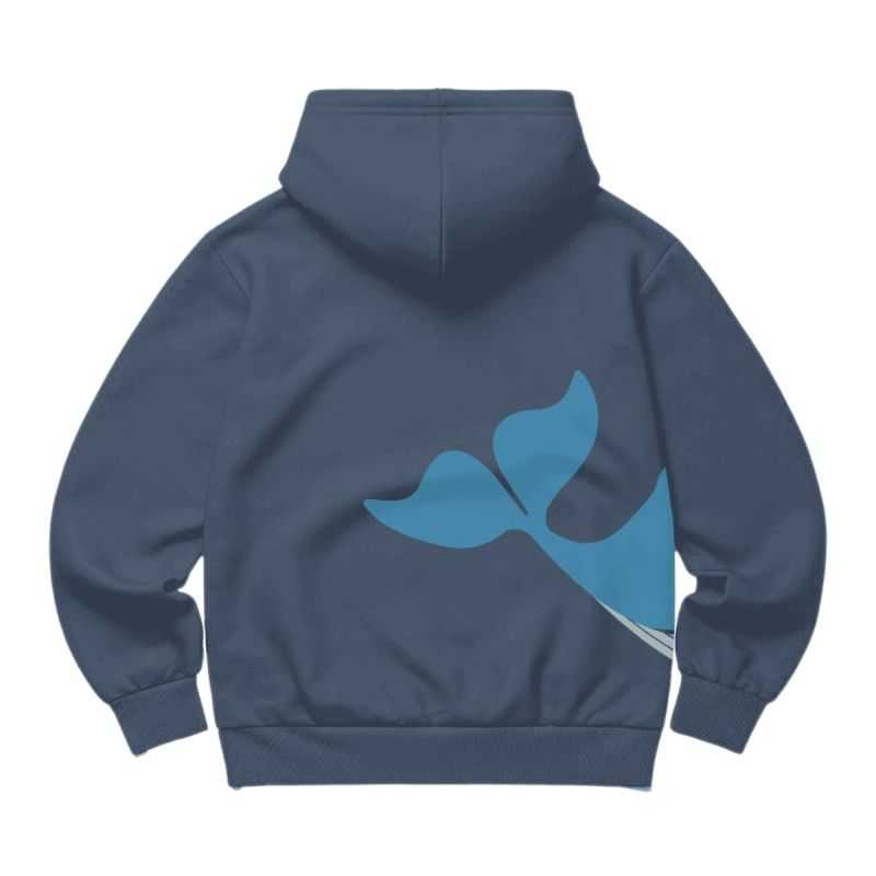 Sweat à capuche "BALEINE" - Coton bio