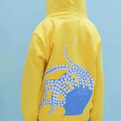 Sweat à capuche "POULPE" - Coton bio