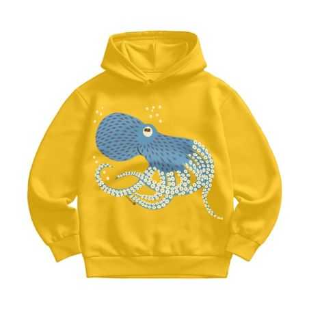 Sweat à capuche "POULPE" - Coton bio
