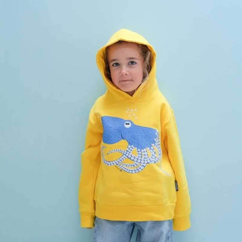 Sweat à capuche "POULPE" - Coton bio
