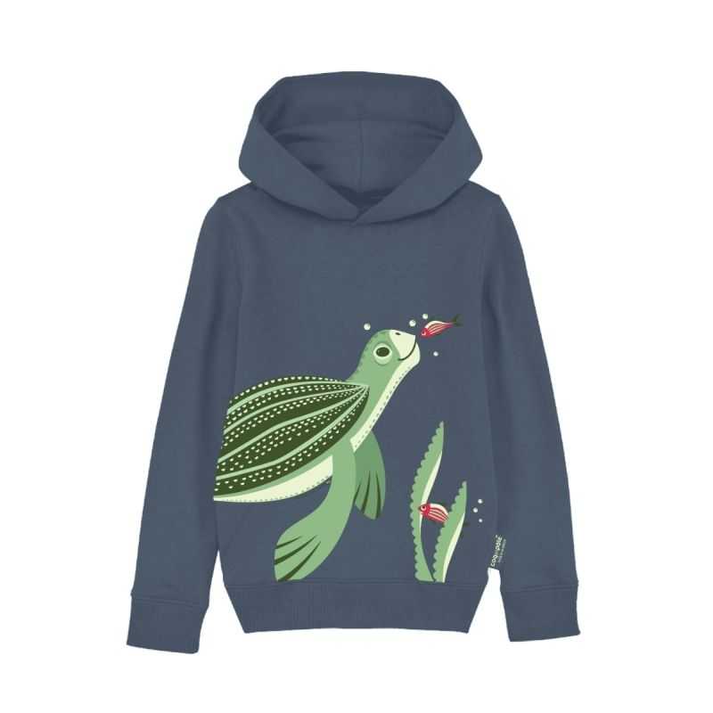 Sweat à capuche "TORTUE" - Coton bio