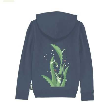Sweat à capuche "TORTUE" - Coton bio