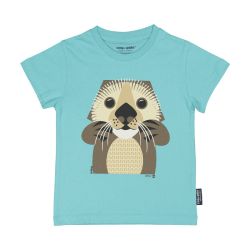 T-shirt manches courtes "LOUTRE" - 100% Coton bio