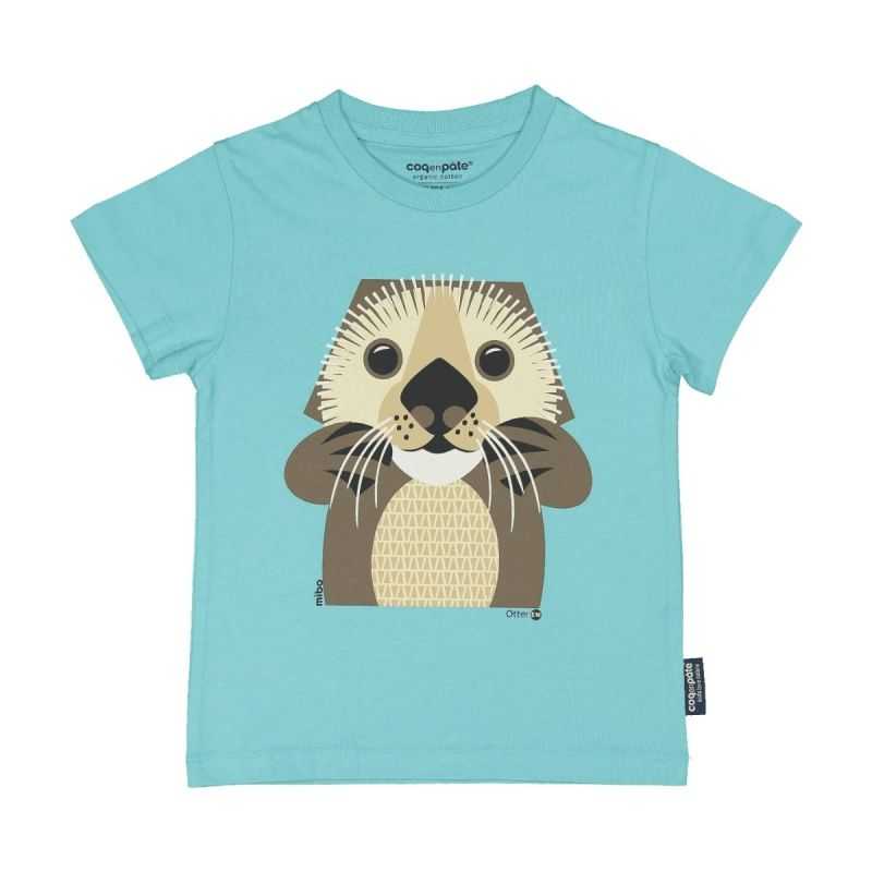 T-shirt manches courtes "LOUTRE" - 100% Coton bio