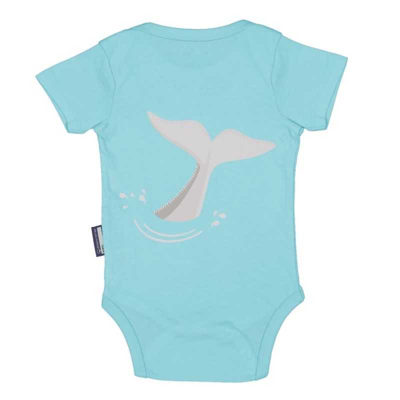 Body bébé manches courtes "DAUPHIN" - 100% coton bio