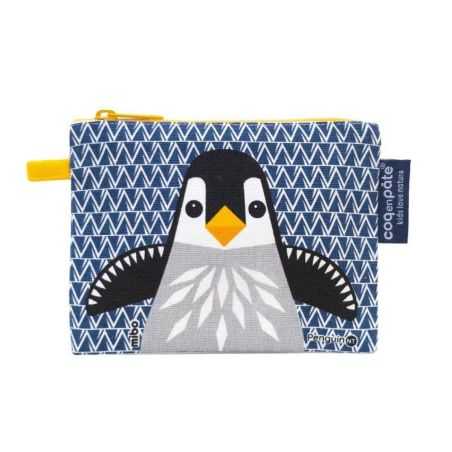 Porte-monnaie enfant "PINGOUIN" - 100% Coton bio