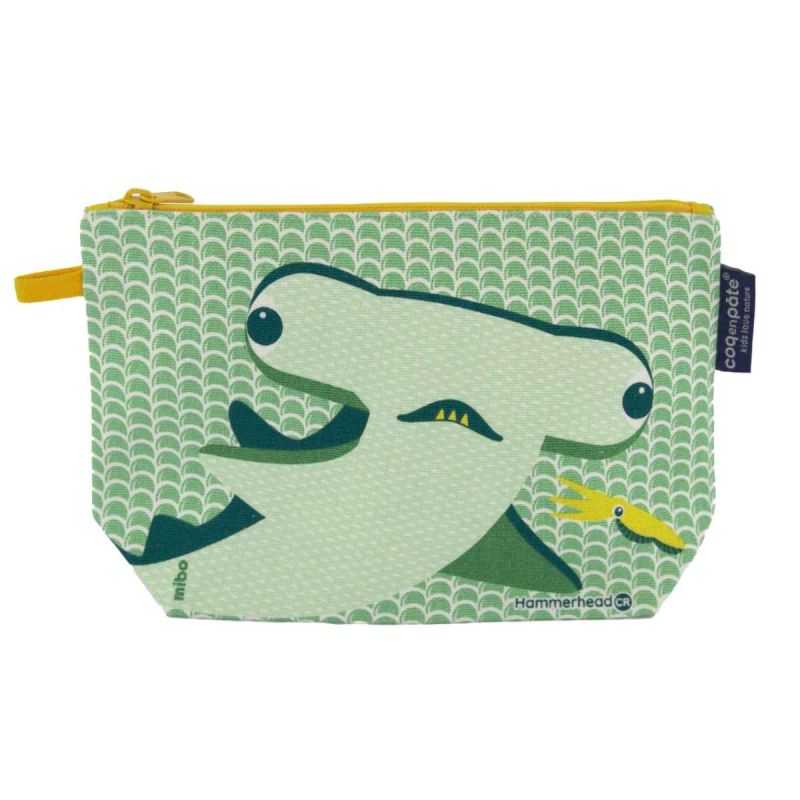 Trousse à soufflet enfant "REQUIN MARTEAU" - 100% Coton bio