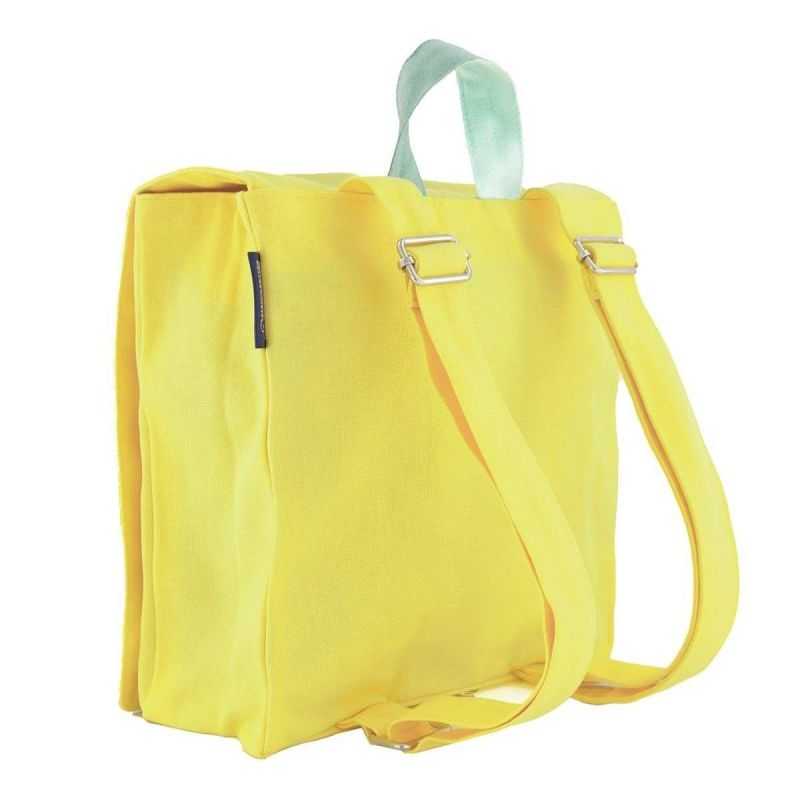 Sac à dos "KOALA" jaune - 100% Coton bio GOTS